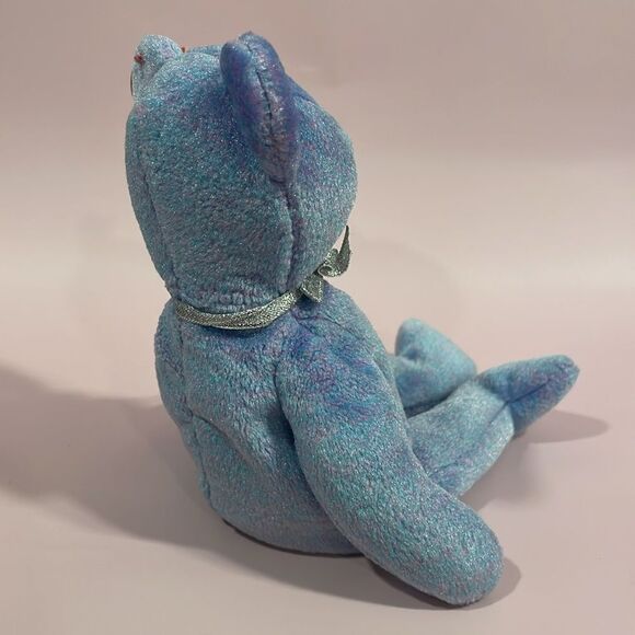 Vintage Ty Beanie Baby Clubby II the Bear Excellent Condition NWT Blue/Purple 9” - Picture 4 of 9